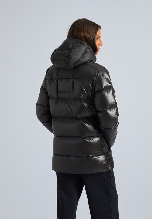 Jack1t High Collar Down Puffer Jacket In Black/stone