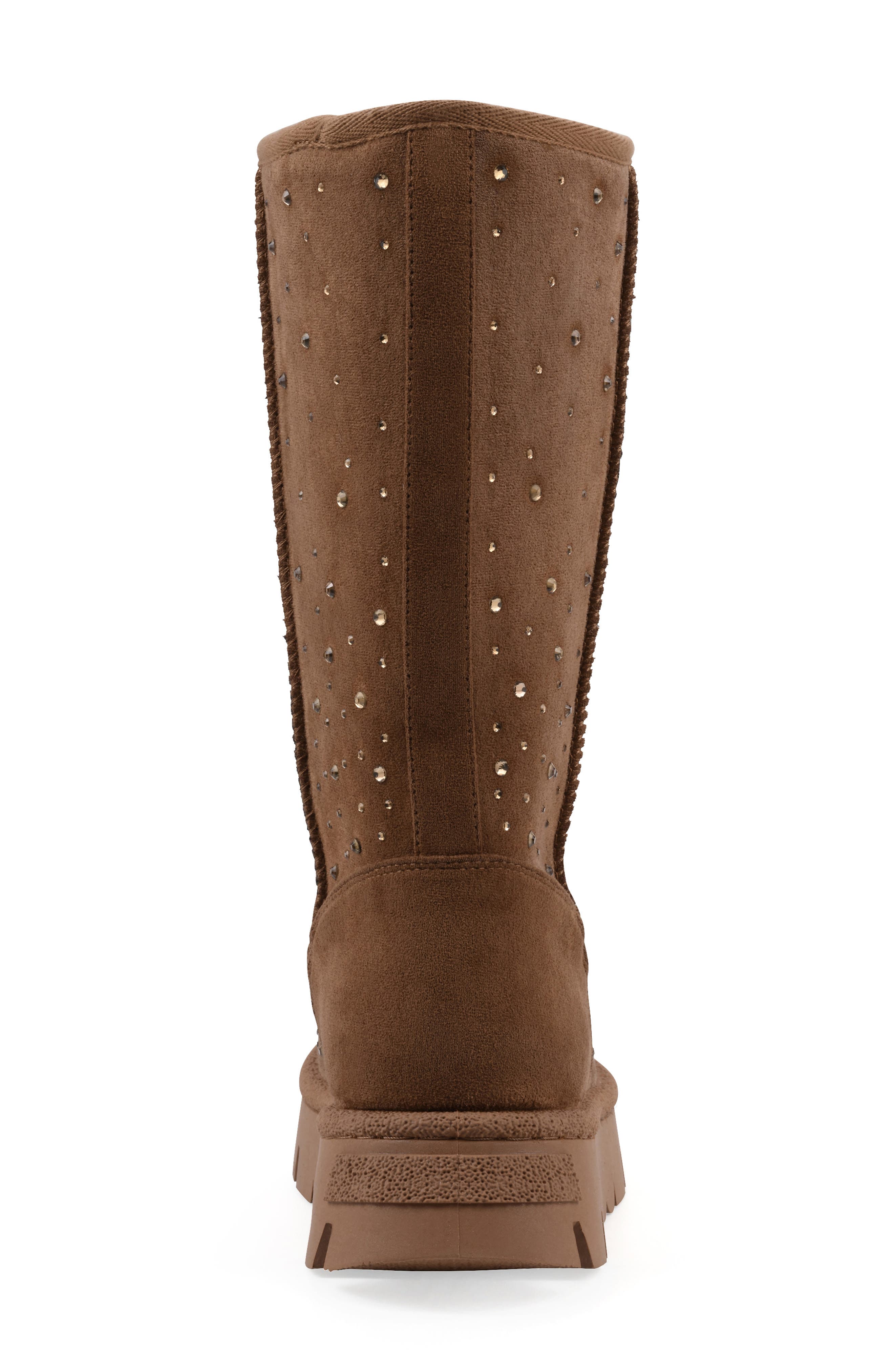 White Mountain Footwear Tripp Faux Fur Lined Boot, Alternate, color, Chestnut Faux Suede