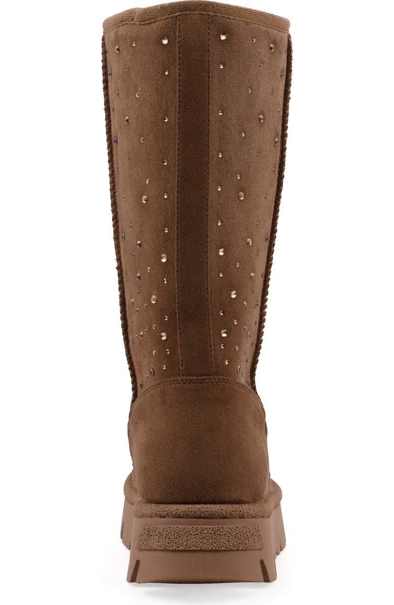 White Mountain Footwear Tripp Faux Fur Lined Boot, Alternate, color, Chestnut Faux Suede