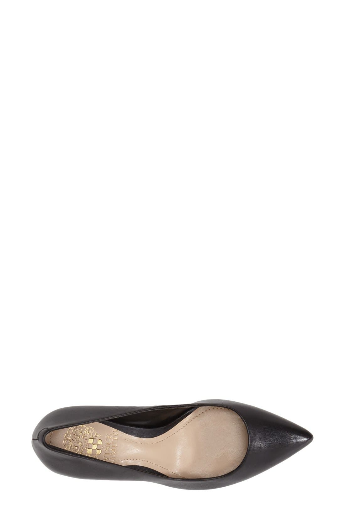'Vivienne' Pointy Toe Pump, Alternate, color, BLACK