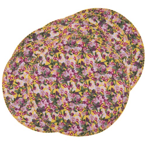 Sophie Williamson Design Round Placemats Romance In Pink