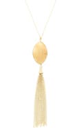 OLIVIA WELLES Maya Tassel Pendant Necklace