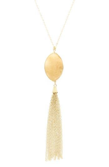 Olivia Welles Maya Tassel Pendant Necklace