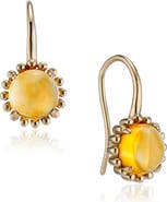 House of Frosted Floral Drop Earrings