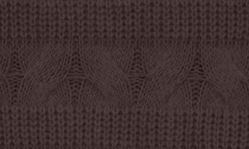 Vero Moda Virgo Cable Stripe Mock Neck Sweater In Brown