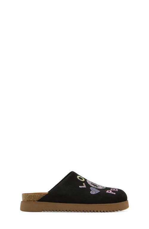 Steve Madden Kids' Vesper Rhinestone Slide In Black