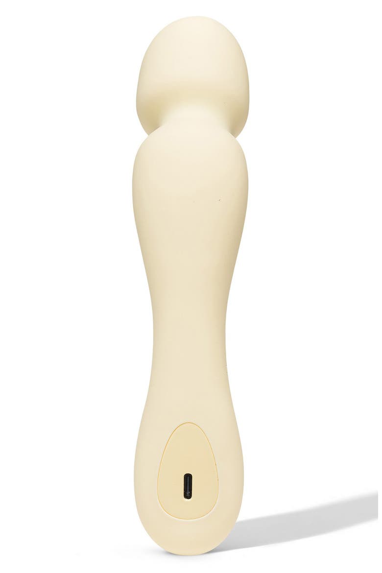 Min Mini Wand Vibrator, Alternate, color, BUTTER