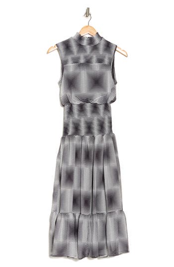 Area Stars Geo Print Sleeveless A-line Dress
