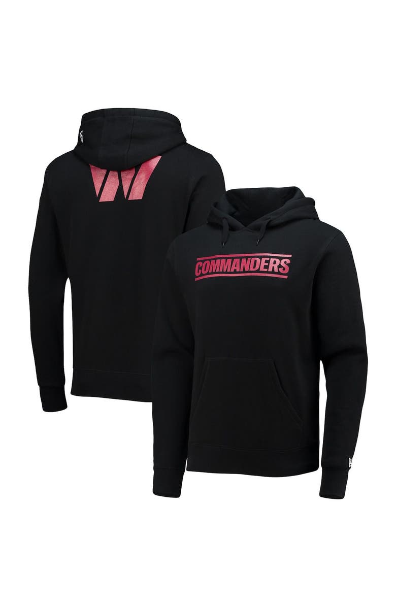 New Era Men's New Era Black Washington Commanders Fleece Pullover Hoodie, Alternate, color,