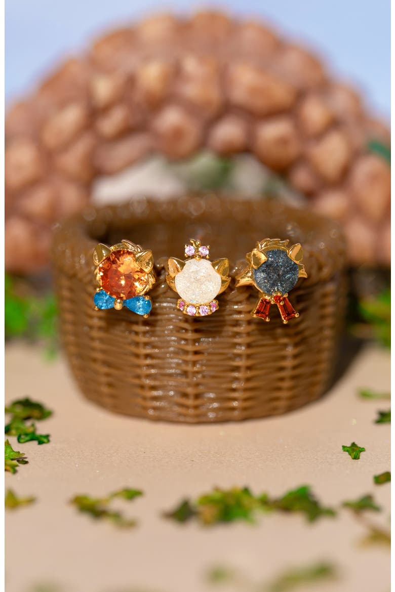 Disney The Aristocats Stud Earrings Set, Alternate, color, GOLD