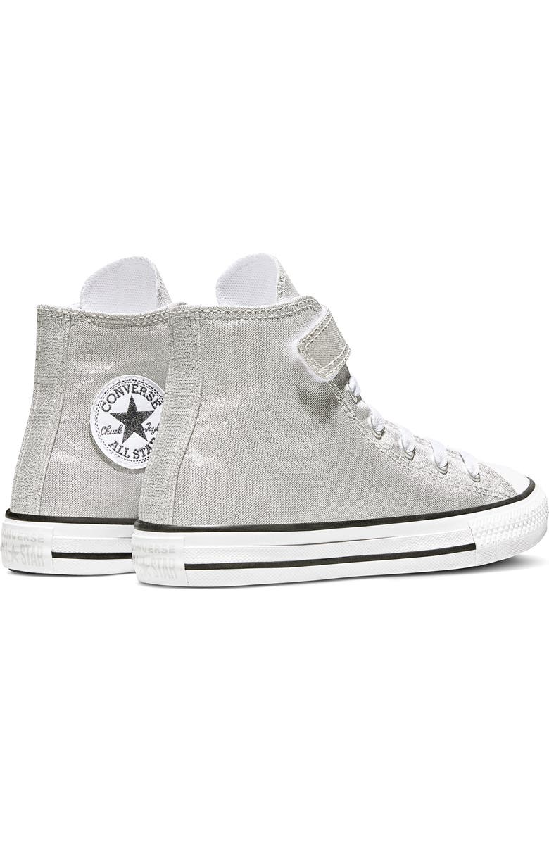 Converse Kids' Chuck Taylor All Star Easy On Canvas High Top Sneaker, Alternate, color, Light Grey/ White/ Black