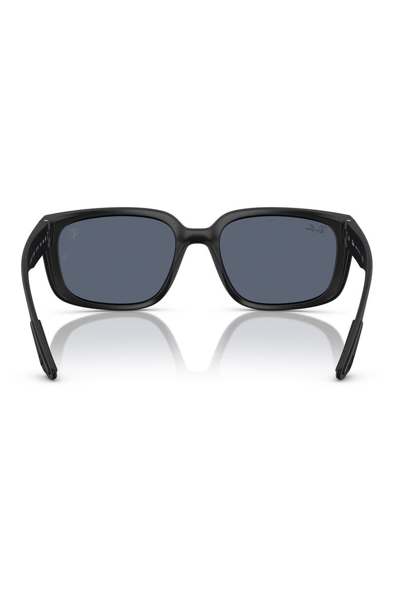 x Scuderia Ferrari 57mm Square Sunglasses, Alternate, color, DARK GREY