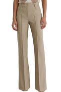 Reiss Sofia Flare Twill Trousers