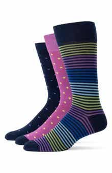 Lorenzo Uomo Assorted 3-Pack Crew Socks
