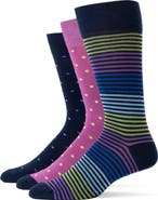 Lorenzo Uomo Assorted 3-Pack Crew Socks