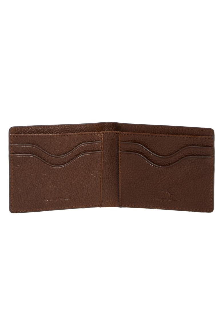 Leather Slimfold Wallet, Alternate, color, BROWN