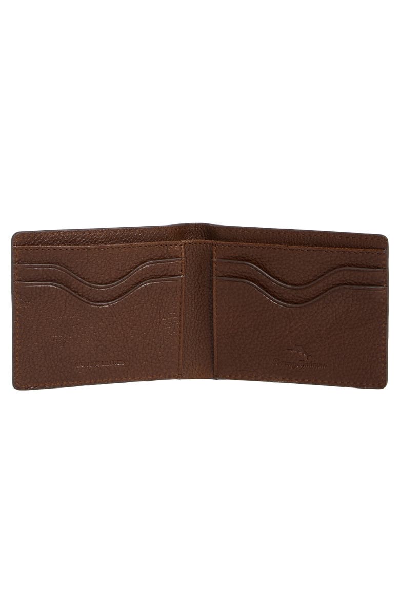Tommy Bahama Leather Slimfold Wallet, Alternate, color, Brown