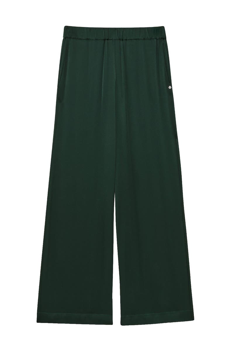 ottod'Ame Viscose Palazzo Trousers, Alternate, color, Forest