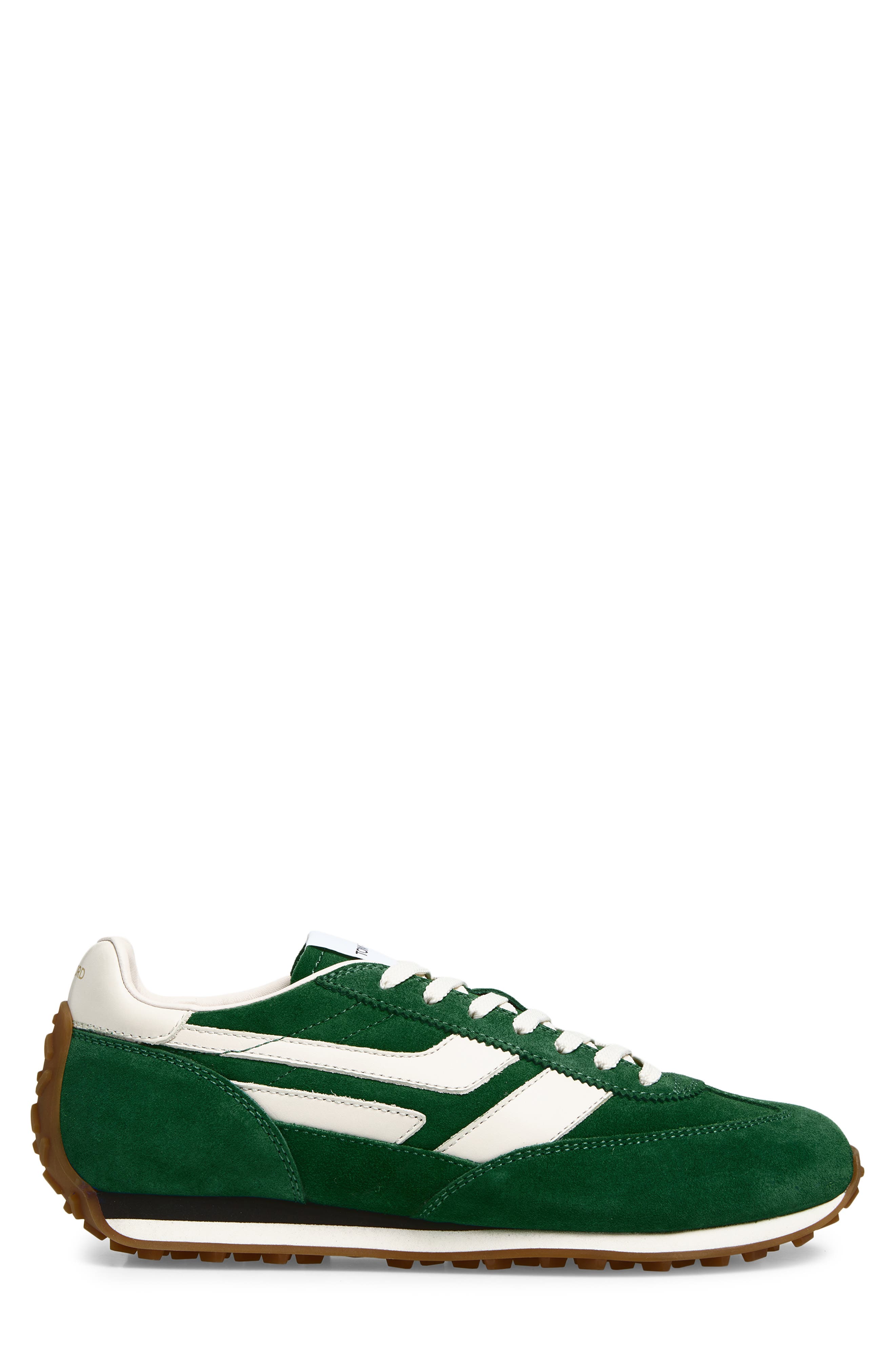 TOM FORD Mick Mixed Media Sneaker, Alternate, color, Emerald/ Amber
