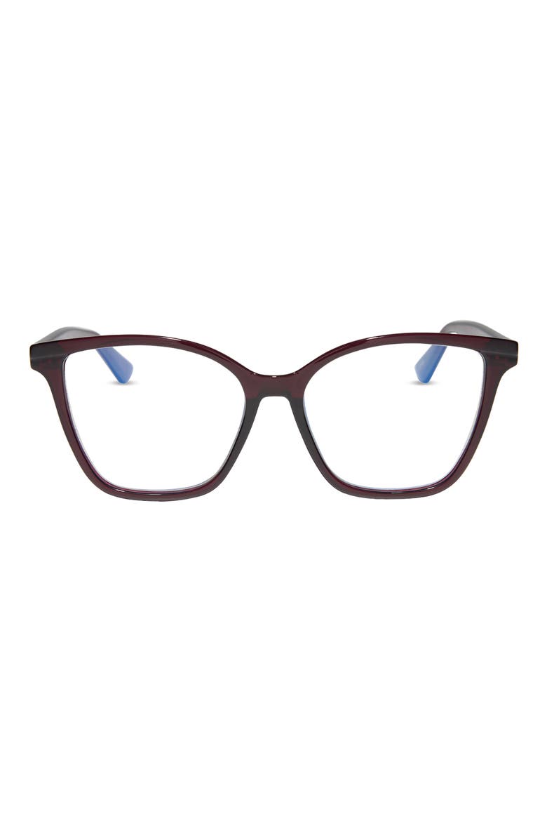 Leah Cat Eye Reading Glasses, Main, color, RED CURRANT