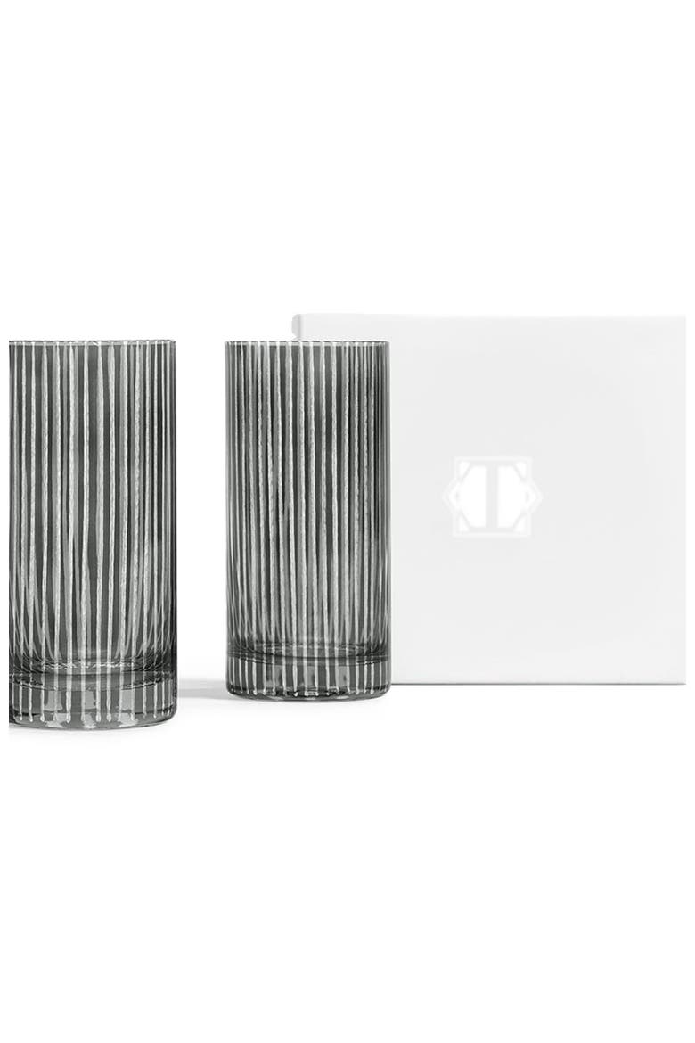 Lax Set of glasses for drinks, Alternate, color, Grey