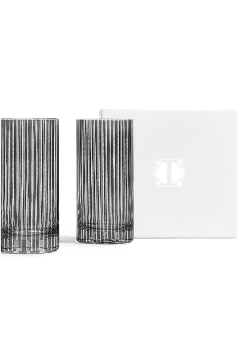 Togas Lax Set of glasses for drinks, Alternate, color, Grey