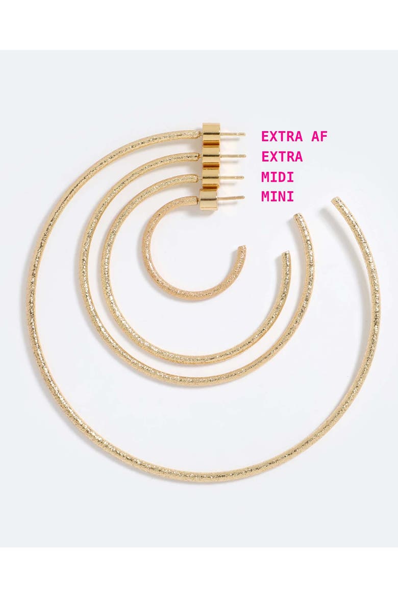 Midi Her  Hoops, Alternate, color, Gold