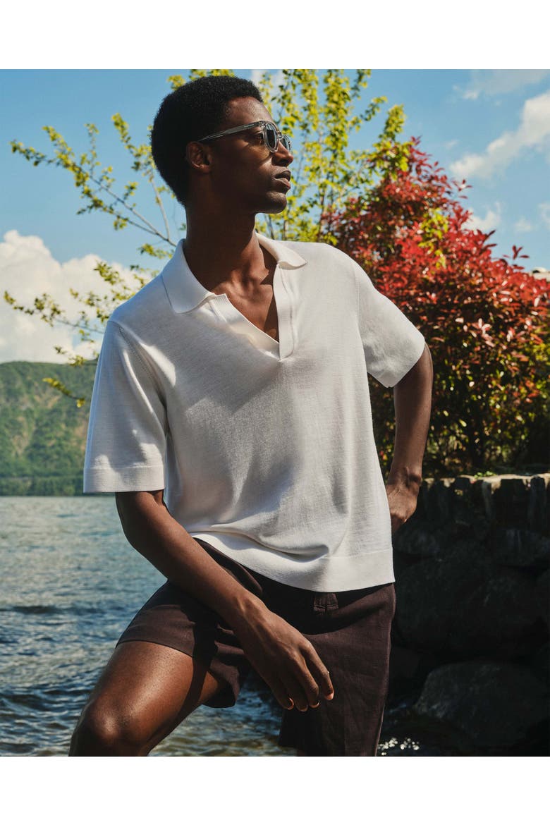 Raffertie Merino Relaxed Fit Shirt, Alternate, color, White Sand
