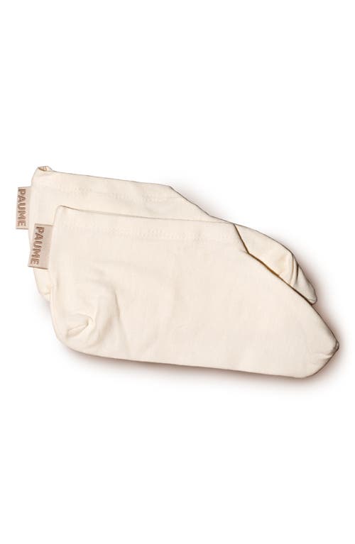 PAUME Organic Cotton Overnight Socks in Beige  product