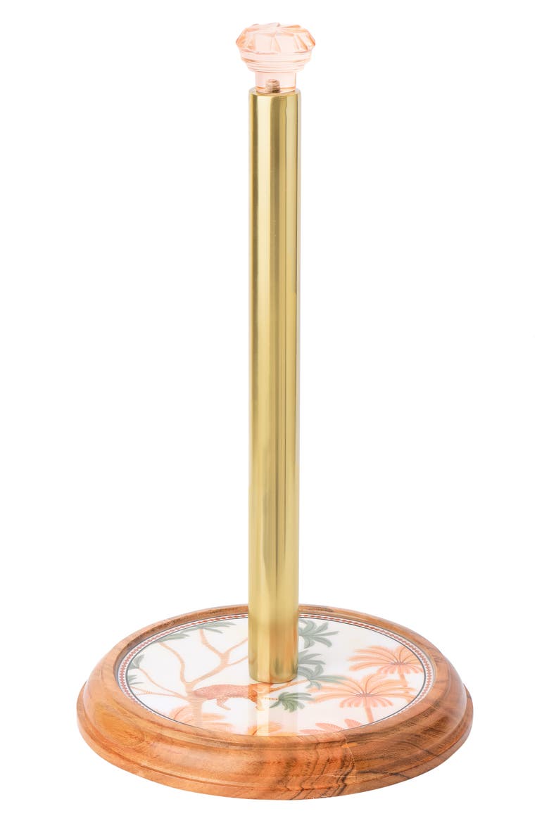 Savannah Blush Paper Towel Holder, Main, color, PINK