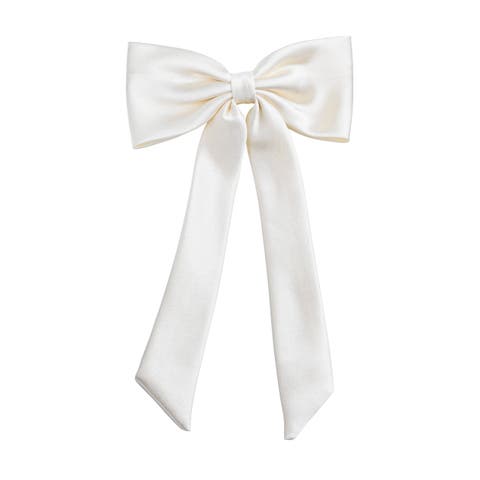 Satin Long Tail Hair Clip