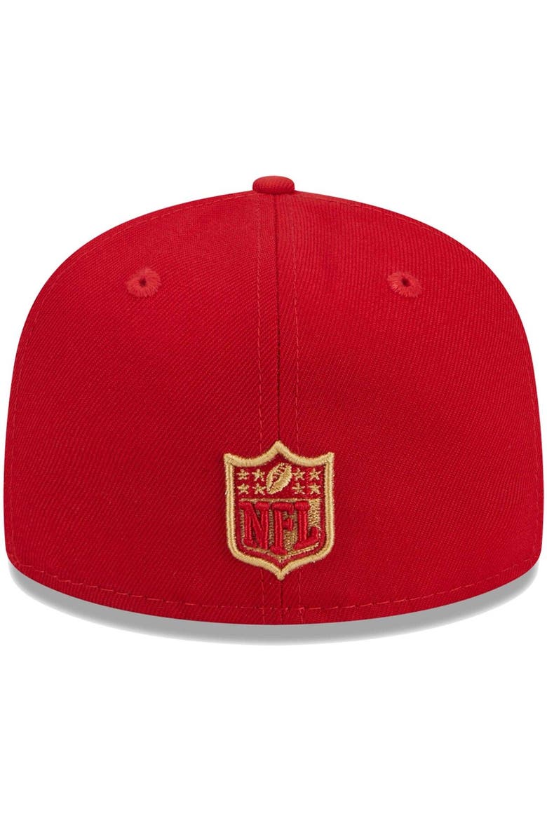 Youth New Era Scarlet San Francisco 49ers  Main 59FIFTY Fitted Hat, Alternate, color, Scarlet