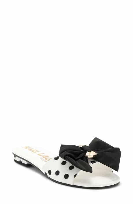KARL LAGERFELD PARIS Ciaran Bow Slide Sandal