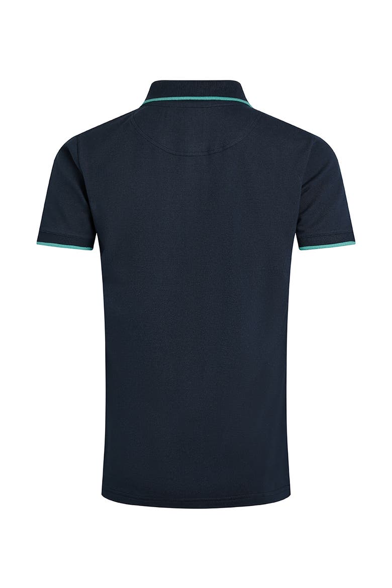 Pammie Pique Polo Shirt, Alternate, color, Navy
