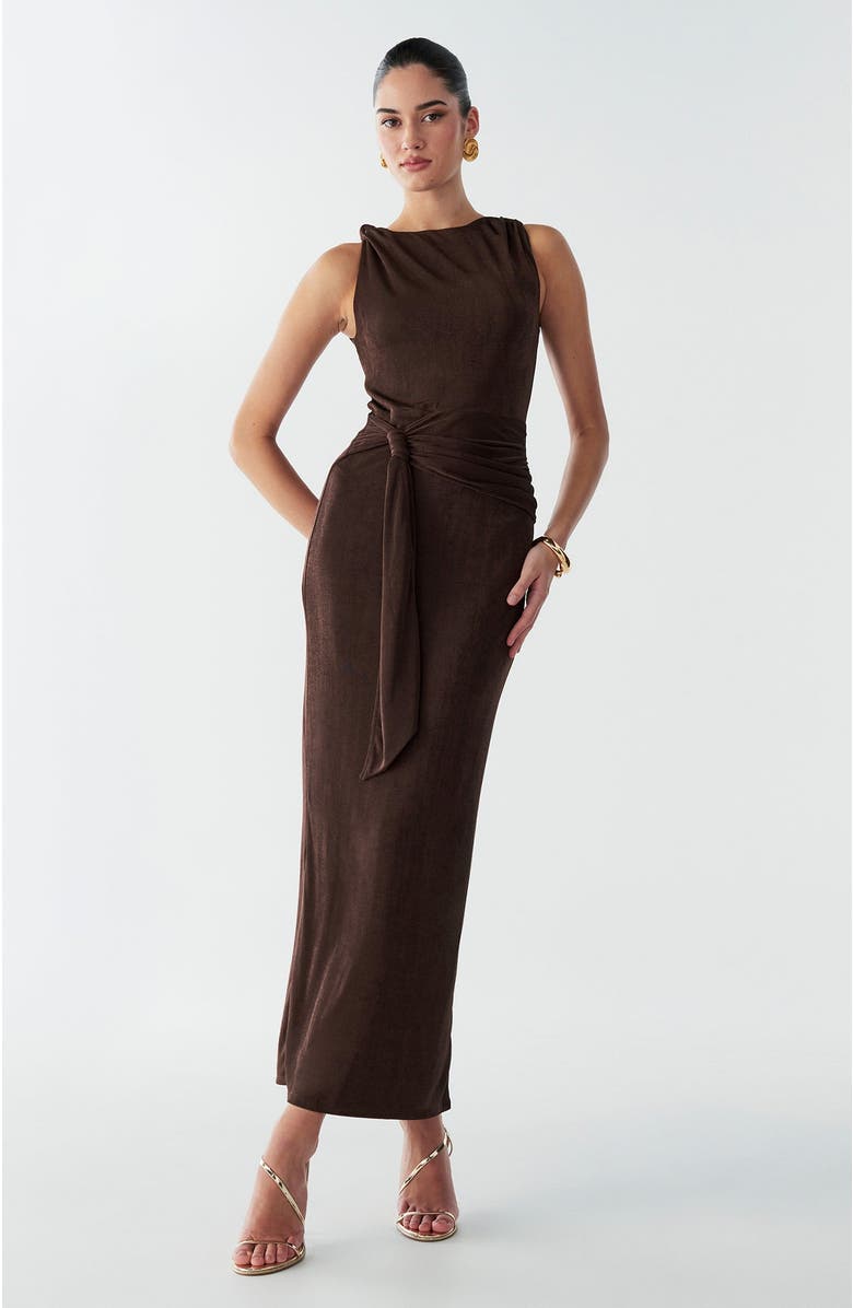 BWLDR Arnah Maxi Dress, Alternate, color, Chocolate