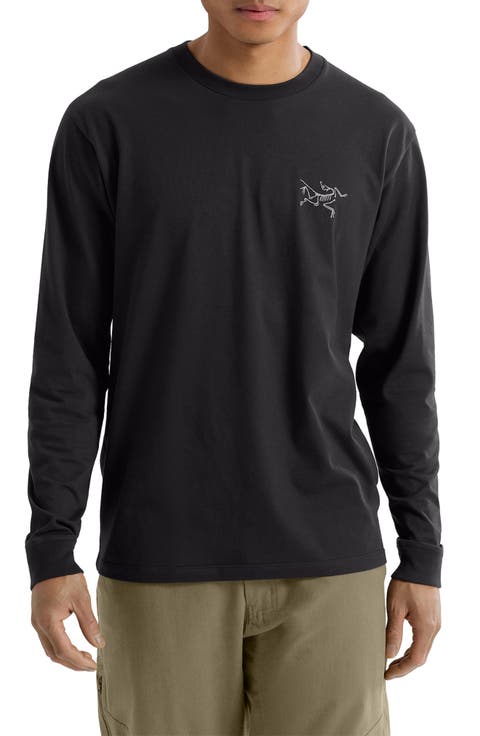 Kragg Long Sleeve Cotton Graphic T-Shirt