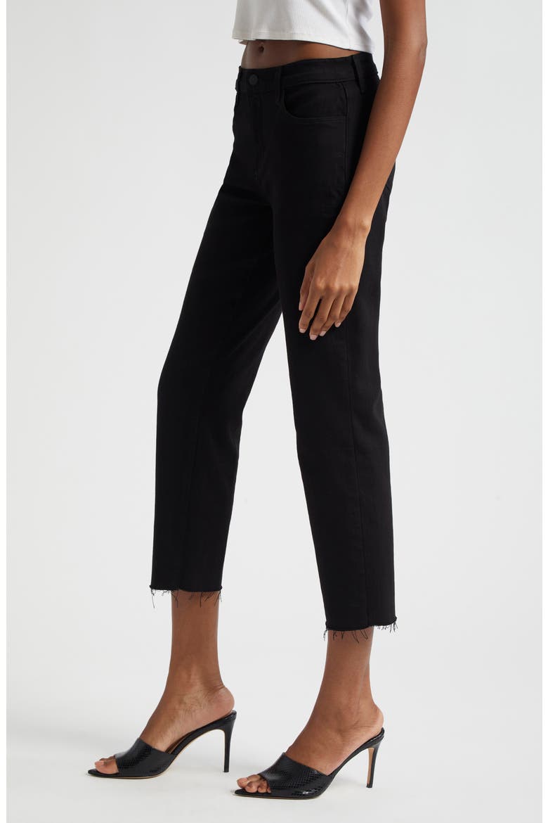 Sada Ankle Slim Jeans, Alternate, color, BLACK