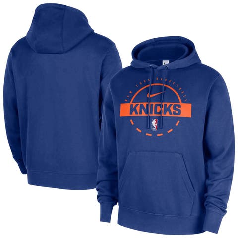Men's Nike Blue New York Knicks 2025/26 Authentic Practice Club Pullover Hoodie
