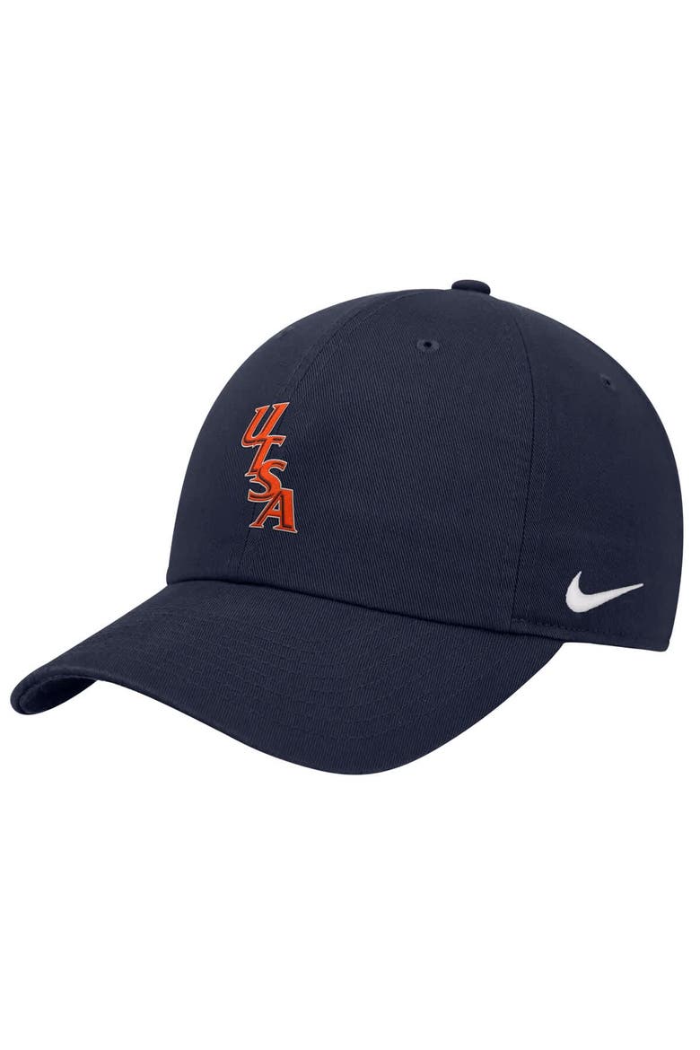 Men's Nike Navy UTSA Roadrunners Club Adjustable Hat, Main, color, Navy