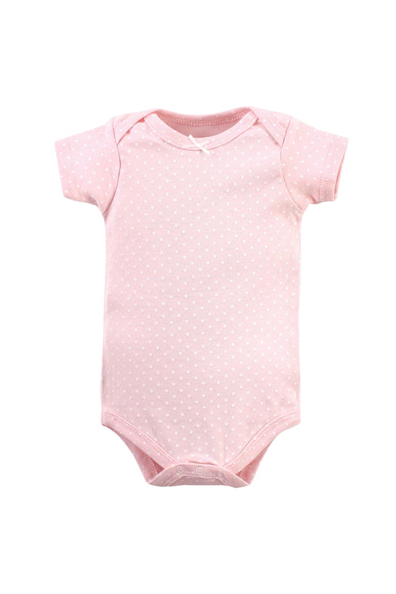 Seven-Piece Cotton Bodysuit Collection, Alternate, color, Modern Pink Safari