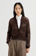 Brunello Cucinelli Lace flowers cardigan in sparkling mohair and virgin wool