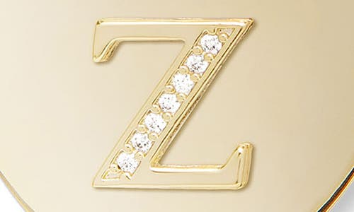 Melinda Maria Love Letters Initial Heart Medallion Necklace In Gold Z