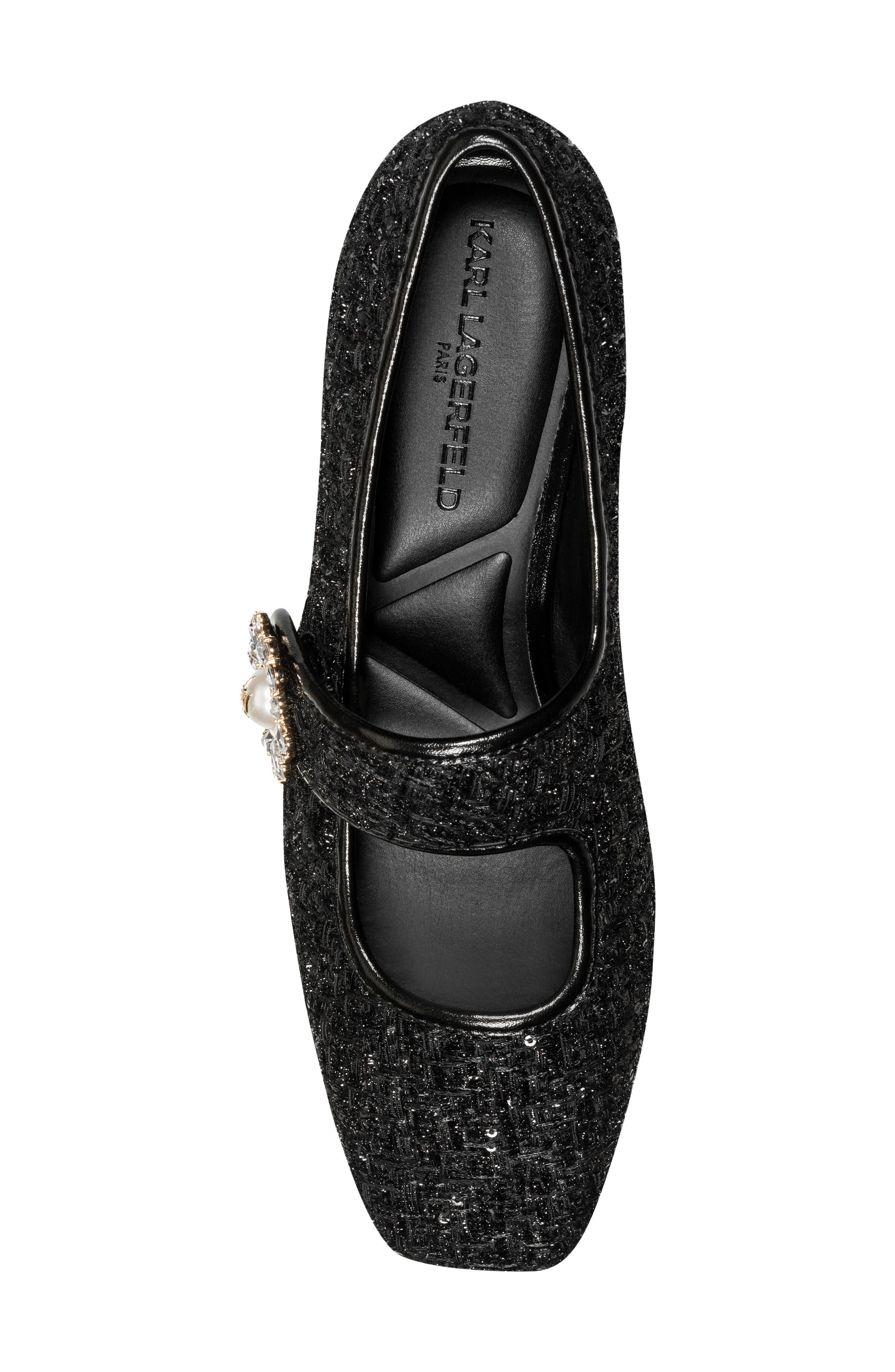 Sabelle Mary Jane Ballet Flat, Alternate, color, BLACK