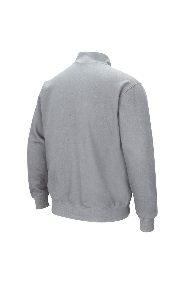 COLOSSEUM Men's Colosseum Heathered Gray Seton Hall Pirates Tortugas Team Logo Quarter-Zip Jacket, Alternate, color, Heather Gray