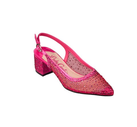 Rhinestone Mesh Slingback