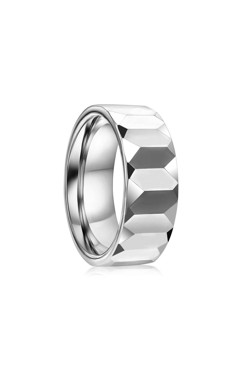 Metallo Men's Faceted Tungsten Ring, Alternate, color, 