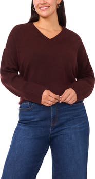 Vince Camuto Colorblock V-Neck Sweater