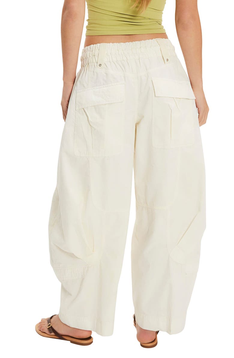 Free People Onset Cotton Twill Parachute Pants, Alternate, color, Tofu