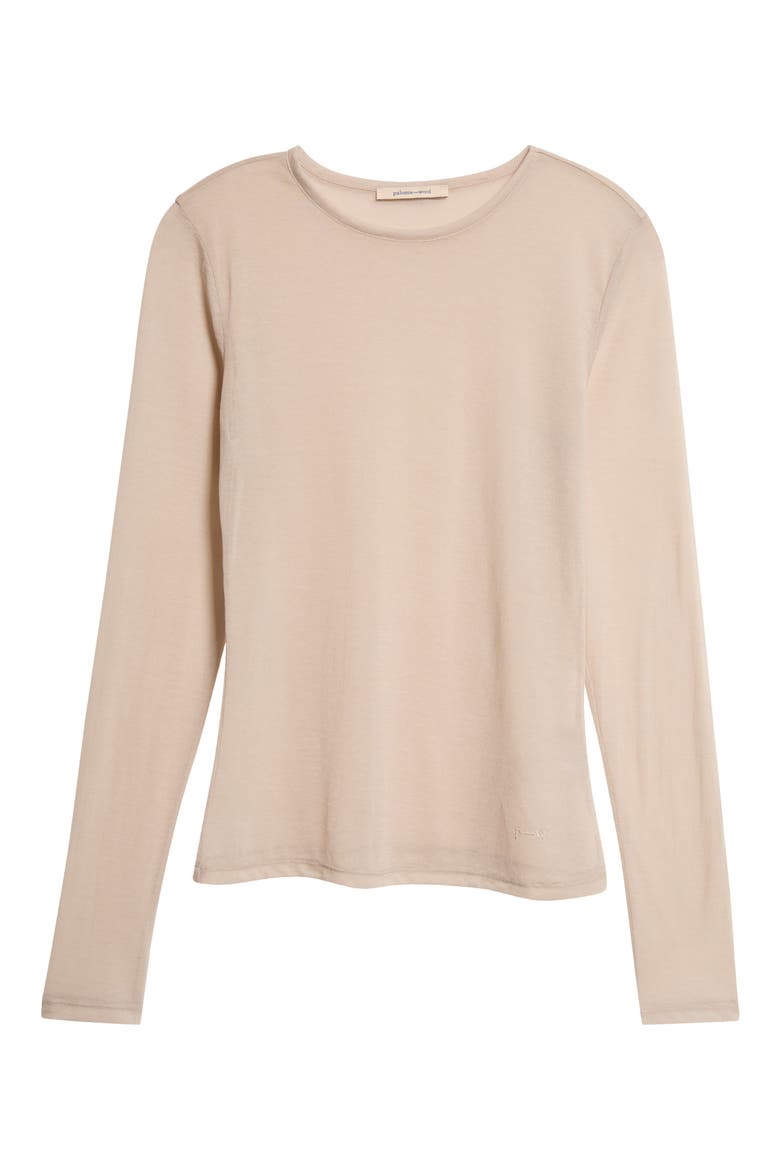 Hira Long Sleeve Knit Top, Main, color, BEIGE