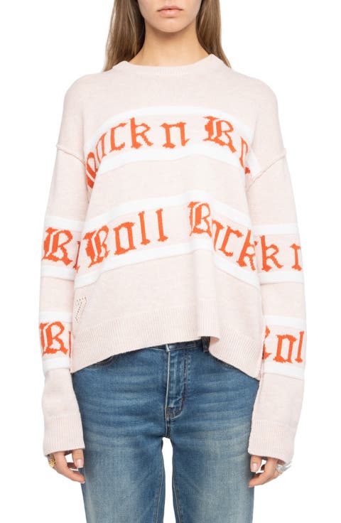 Markuz Rock 'N' Roll Jacquard Stripe Wool & Cashmere Sweater